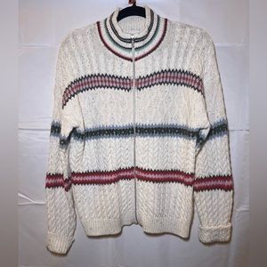 Vintage, Cambridge Dry Goods zip up sweater, size medium